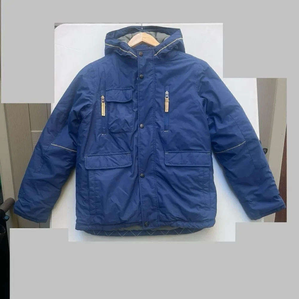 Blue Kids Jacket with Hood